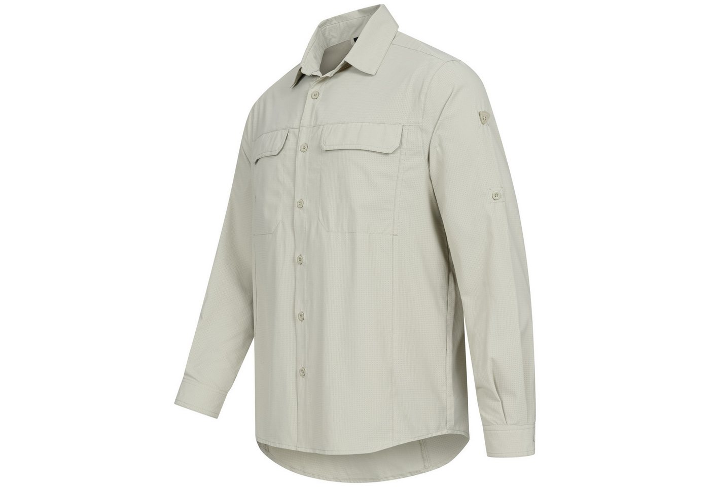 Höhenhorn Funktionshemd Matreier Herren Hemd Langarm Funktionshemd Atmungsaktiv für Männer Button-Down-Hemd, Outdoor, Angelhemd