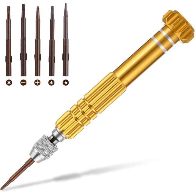 Mini-schraubendreher-set, 5-in-1 Multifunktions-schlitzschraubendreher Und Professioneller Präzisions-kreuzschlitzschraubendreher Für Brillen, Sonnenbrillen, Uhren, Schmuck, Computerreparatur-werkzeug