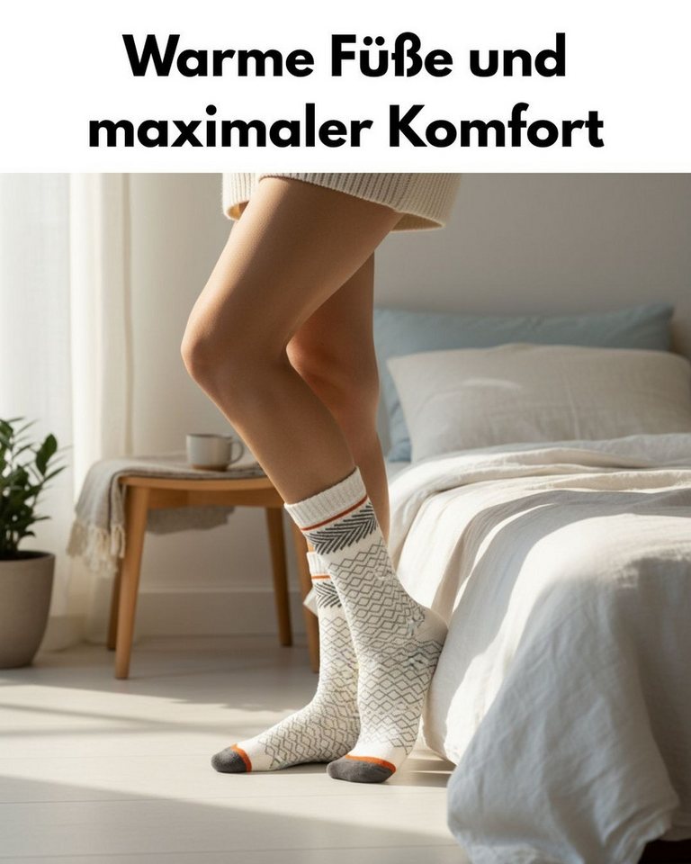 sockenkauf24 Thermosocken Damen warme Wintersocken Vollfrottee (38203, 6-Paar, 35-38) aus Baumwolle mit Komfortbund Bild 2