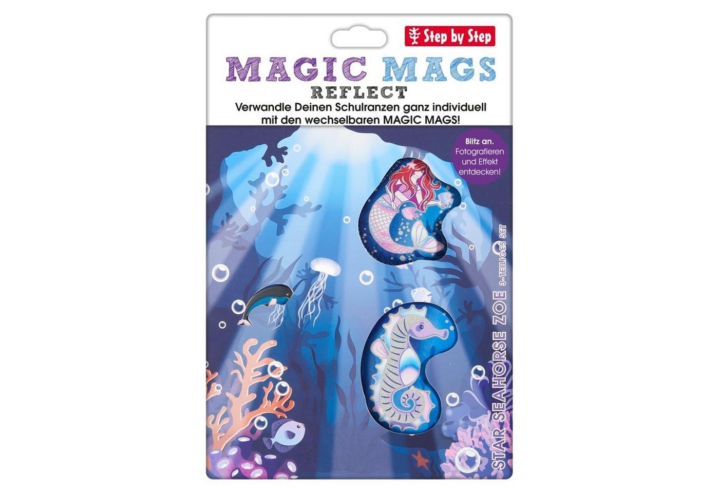 Step by Step Schulranzen Step By Step Magic Mags Reflect Star Seahorse Zoe Art. Nr. Bild 3