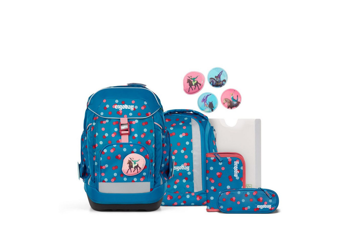 ergobag Schulranzen Schulranzen-Set MAXI VoltiBär 6-teilig, 24/25 (6-teilig), ergonomisch, ab 1. Klasse, Your-Size-System Bild 5