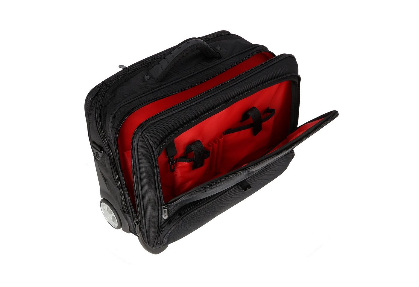 Dermata Business-Trolley, 2 Rollen, Polyester Bild 4