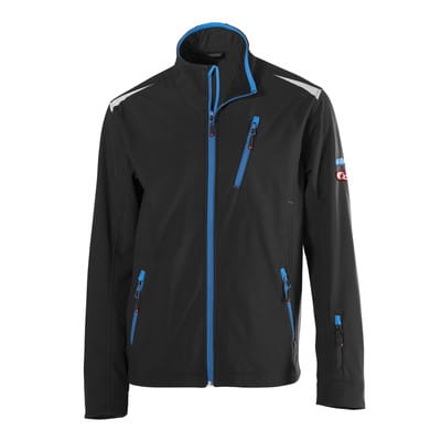 Herren Jacke 24, schwarz/türkis, Gr. m - Fortis