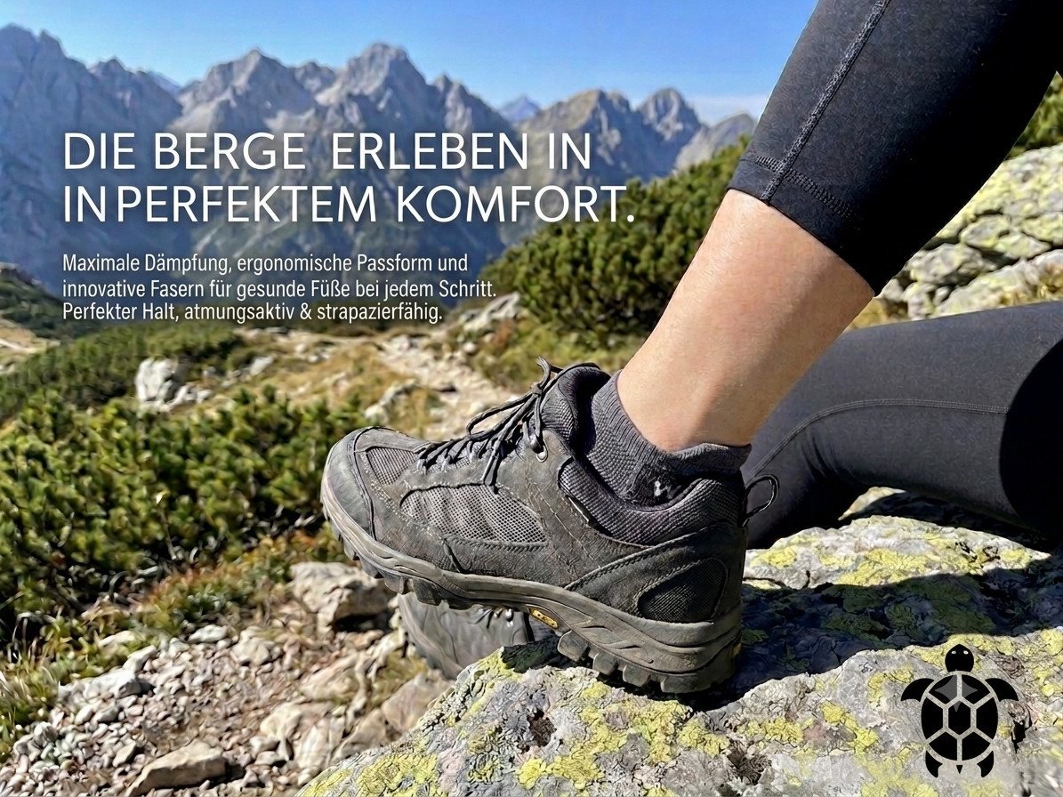 WAIRUA Wandersocken Damen & Herren – Premium Outdoor Socken aus Merino Wolle (4-Paar)