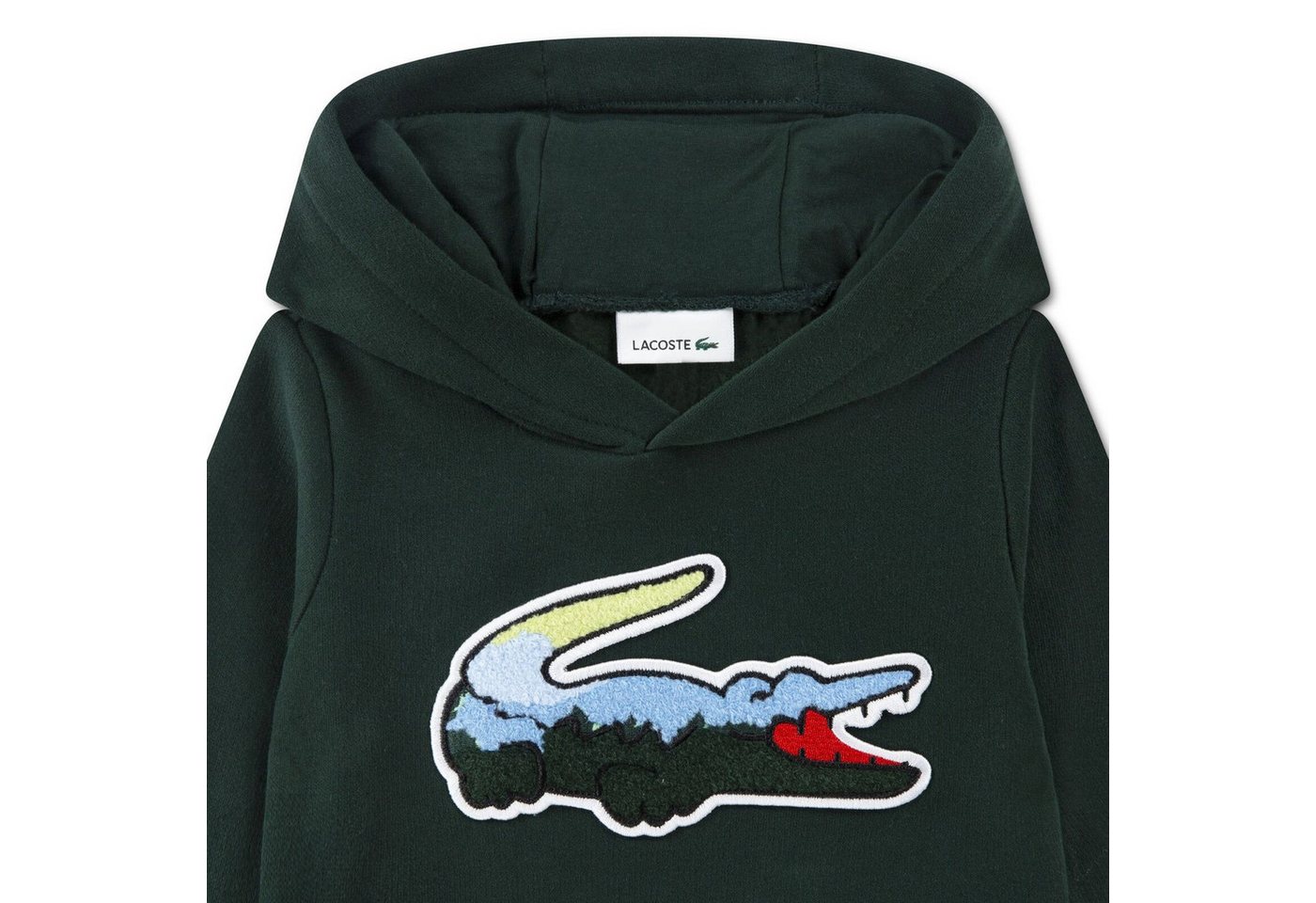 Lacoste Jogginganzug Lacoste Baby Fleece Set Forest Green mit Krokodil grün 2 Teiler Bild 2