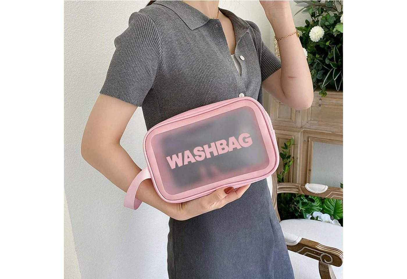 LuxusKollektion Kulturbeutel Transparente Reise Kulturbeutel 6er Set Kosmetiktasche PVC Organizer Bild 2