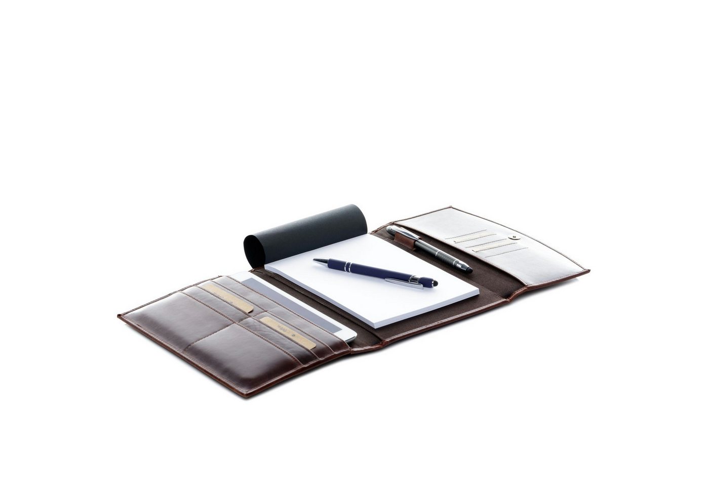 FERGÉ Businesstasche echt Leder Organizer groß Ledertasche braun-A5 TODD, Dokumentenmappe, Organizer Aktenmappe Echtleder Damen Herren braun Bild 4