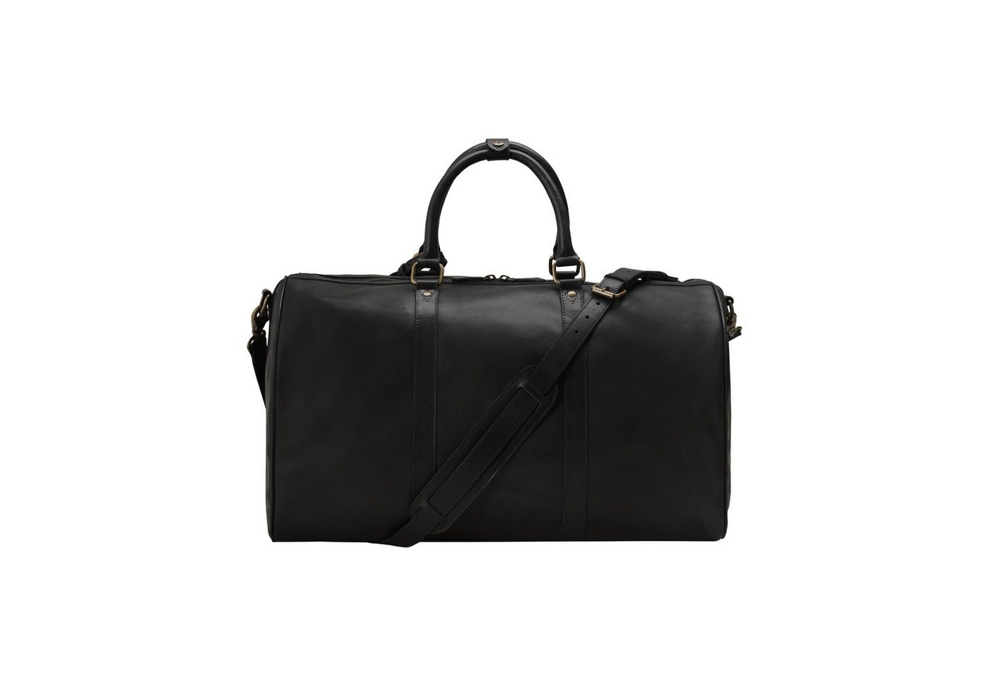 DRAKENSBERG Reisetasche Weekender »James« (50) Vintage-Schwarz, aus Premium Leder für Damen und Herren, elegant und modern Bild 5