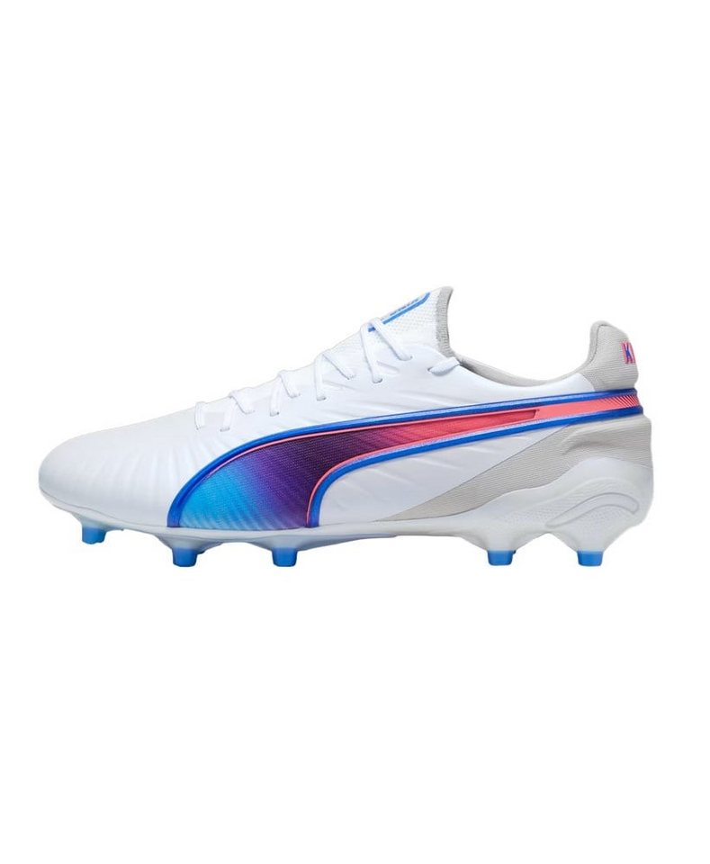 PUMA King Ultimate FG/AG (für festen Boden/Kunstoberflächen) weiss/blau Fußballschuh Bild 2