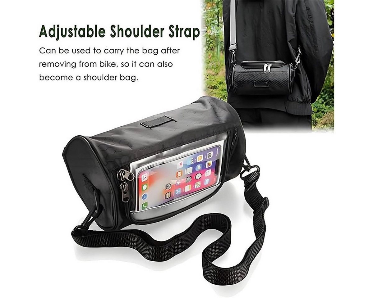 Kraftverdia Fahrradtasche Wasserdichte Fahrradlenkertasche mit Touchscreen für E-Bike & MTB Bild 4