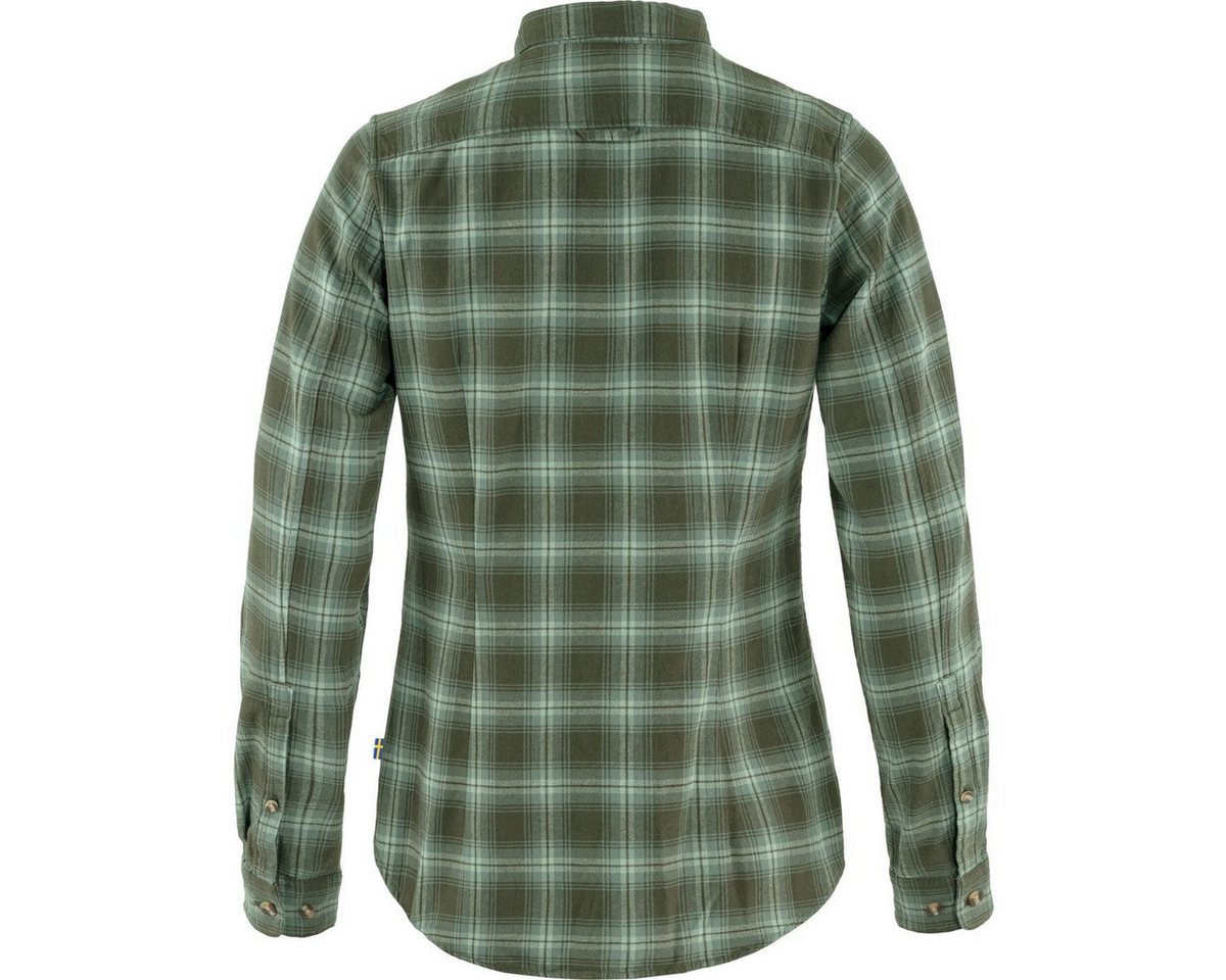 Fjällräven Outdoorbluse övik Flannel Shirt W Leichtes, weiches Flanellhemd aus Bio-Baumwolle mit schlanker