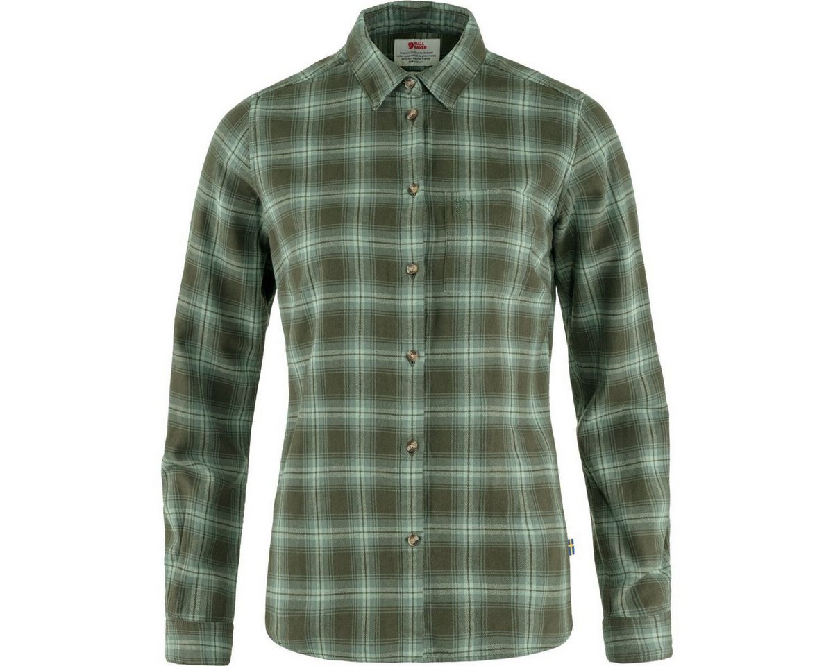 Fjällräven Outdoorbluse övik Flannel Shirt W Leichtes, weiches Flanellhemd aus Bio-Baumwolle mit schlanker Bild 2