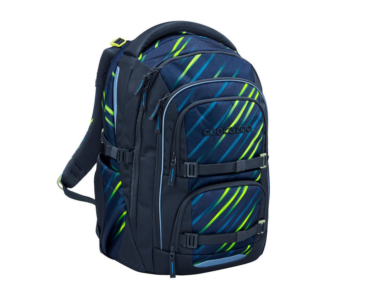 coocazoo Schulranzen Schulrucksack-Set PORTER, Fast Lime 3-teilig (3-teilig), ergonomisch, Körpergröße: 135 - 180 cm, Easy-Grow-System Bild 3
