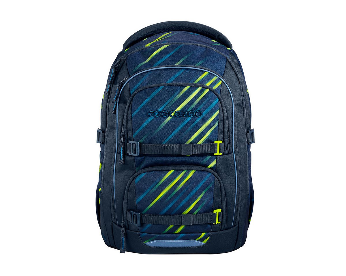 coocazoo Schulranzen Schulrucksack-Set PORTER, Fast Lime 3-teilig (3-teilig), ergonomisch, Körpergröße: 135 - 180 cm, Easy-Grow-System Bild 4