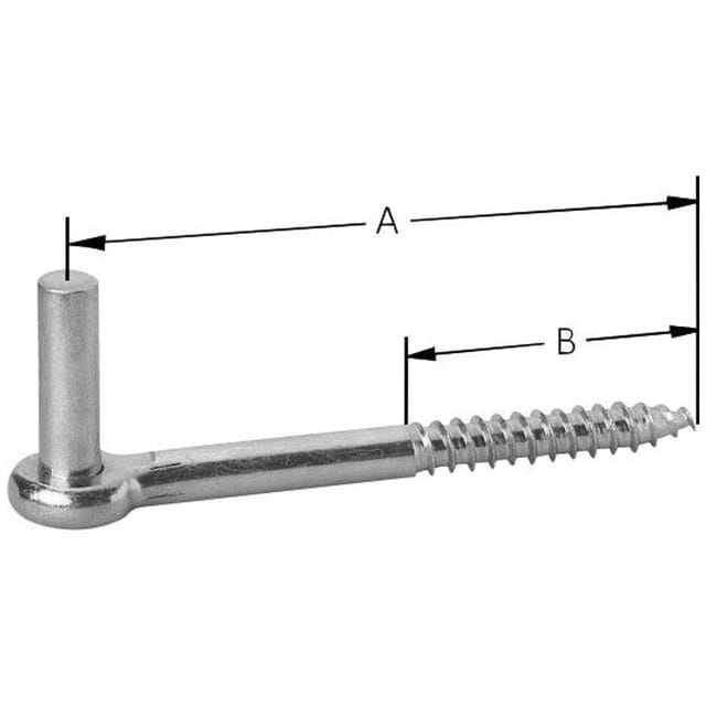 Pollmann Haken j 13/100 mm, hell verzinkt