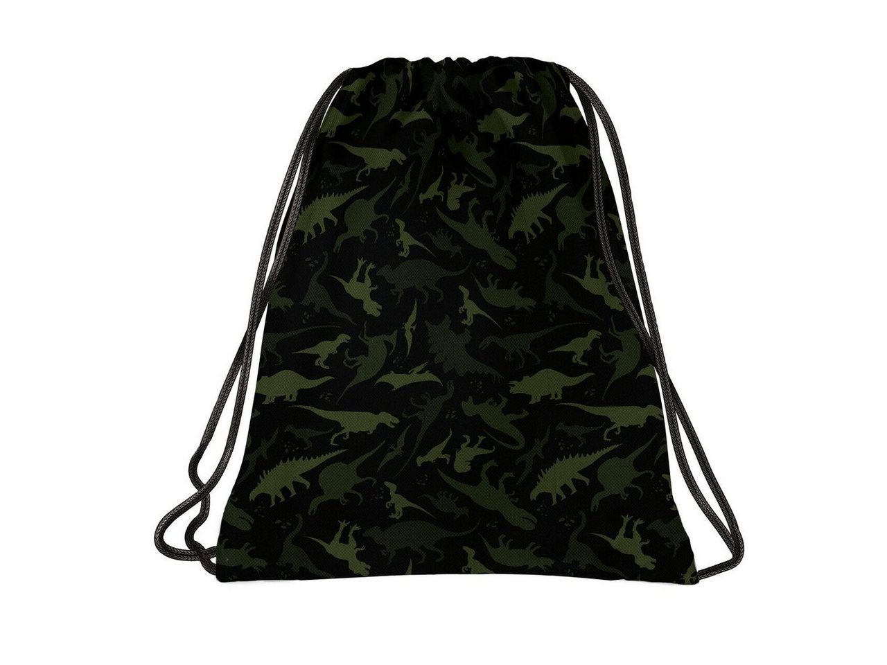 DERFORM Turnbeutel Dinosaurier Sporbeutel Tasche Sporttasche Schuhbeutel Dino Motiv