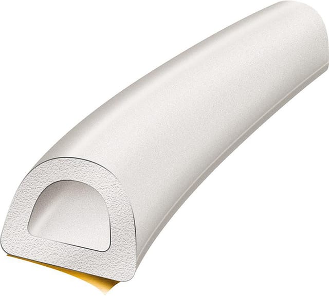 4xD Profil 9x7,5 mm weiss 6 mtr.Box - Trelleborg