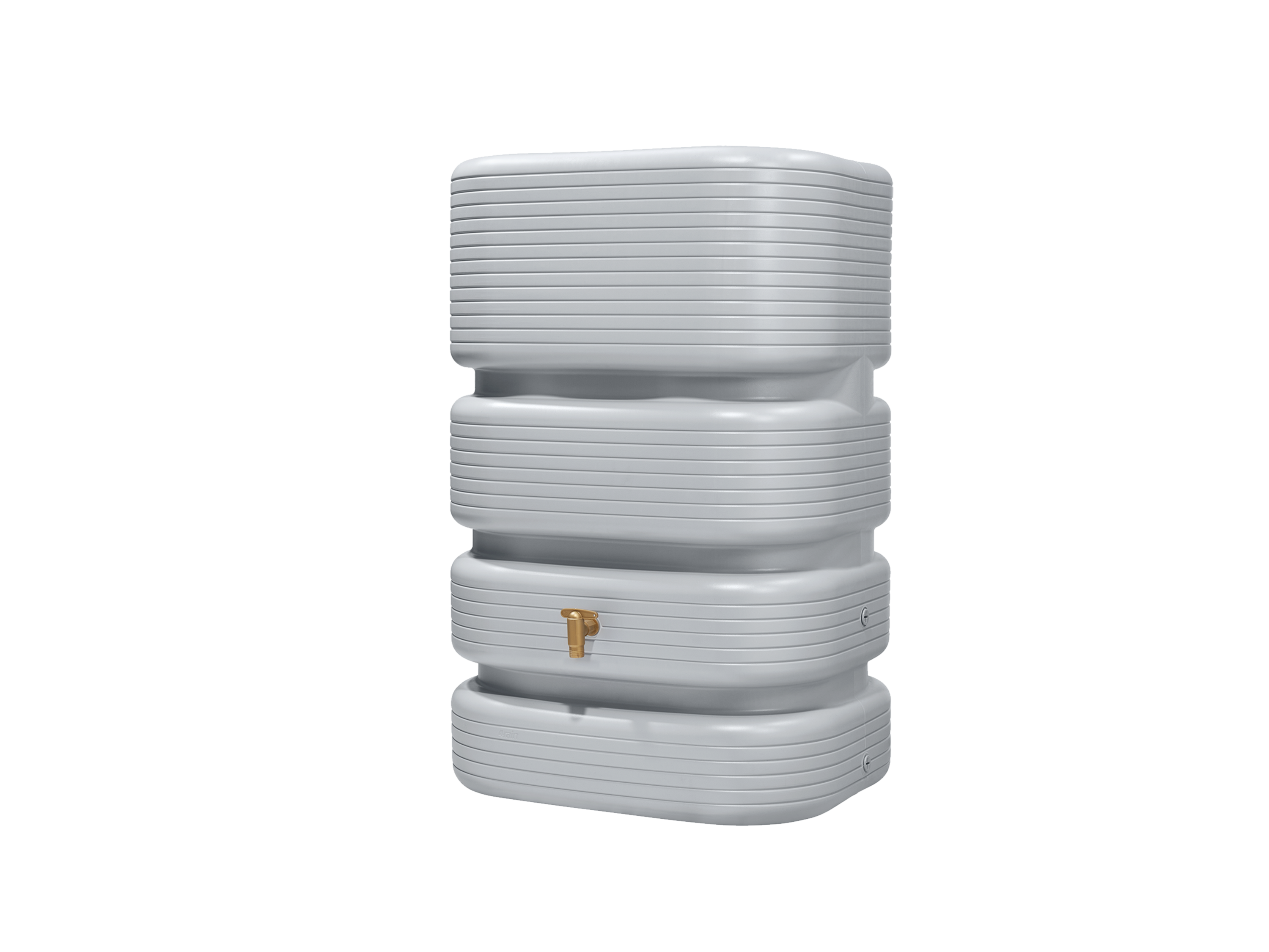 4RAIN QUADRO Wandtank 500 l, betongrau inkl. Aqua-Quick
