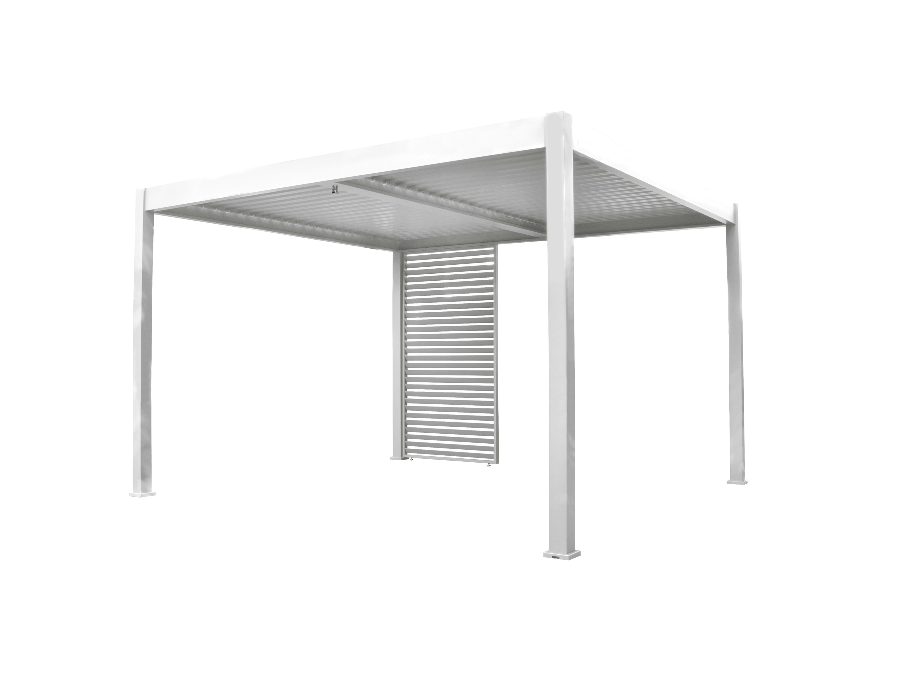 BELLAVISTA - HOME & GARDEN® Sichtschutz-Lamellenelement Oasis (120 cm, weiß) Bild 2