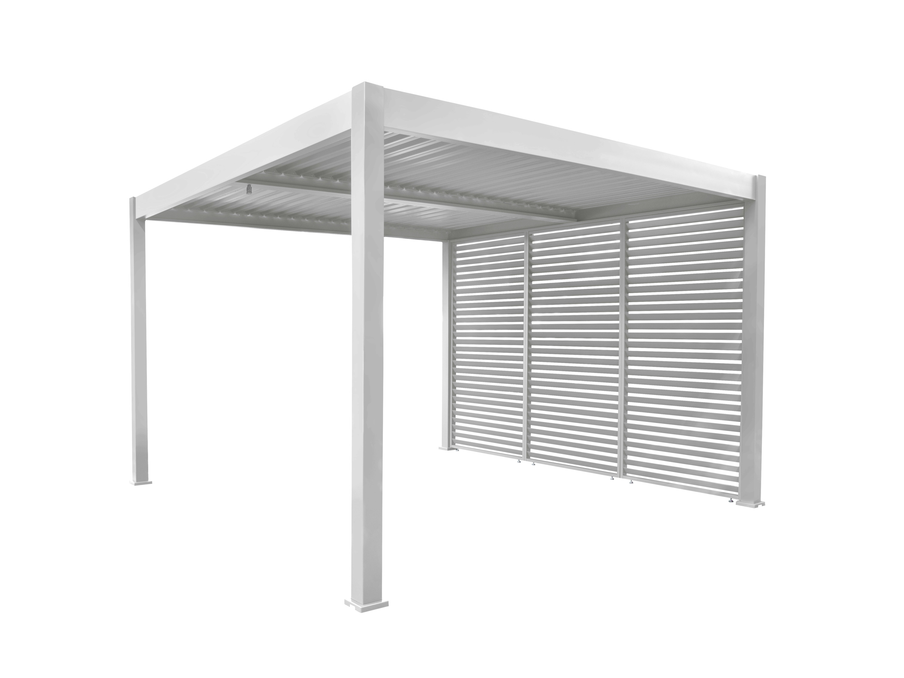 BELLAVISTA - HOME & GARDEN® Sichtschutz-Lamellenelement Oasis (120 cm, weiß) Bild 3