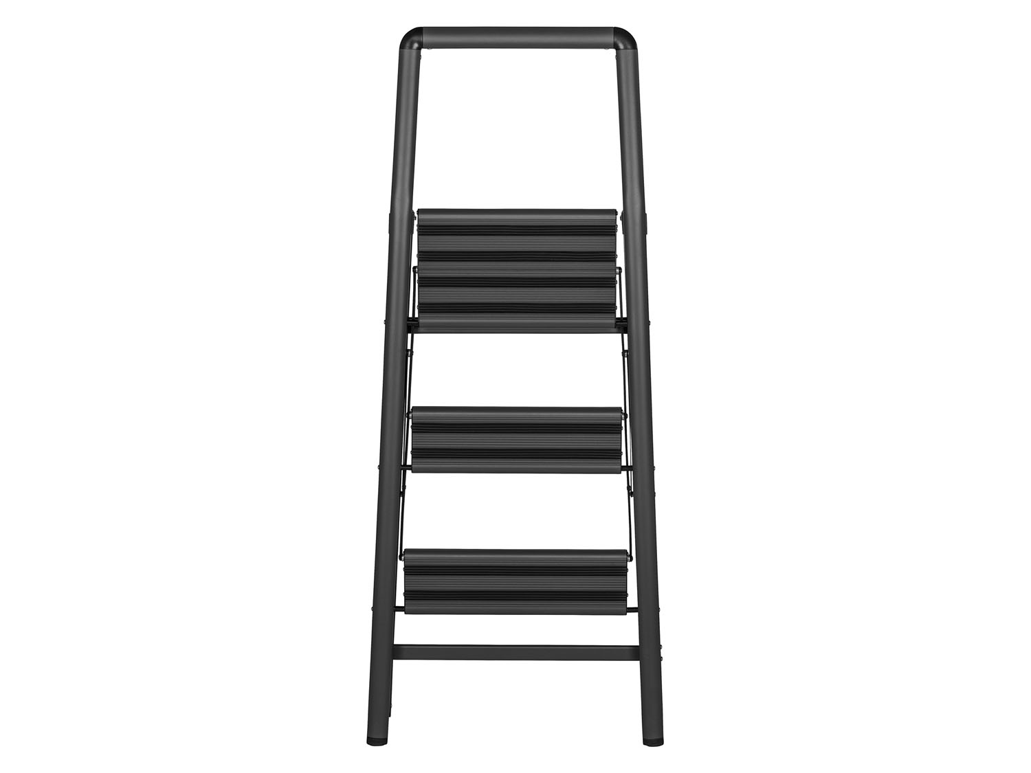 WENKO Haushaltsleiter Compact (3-stufig, Dunkelgrau)