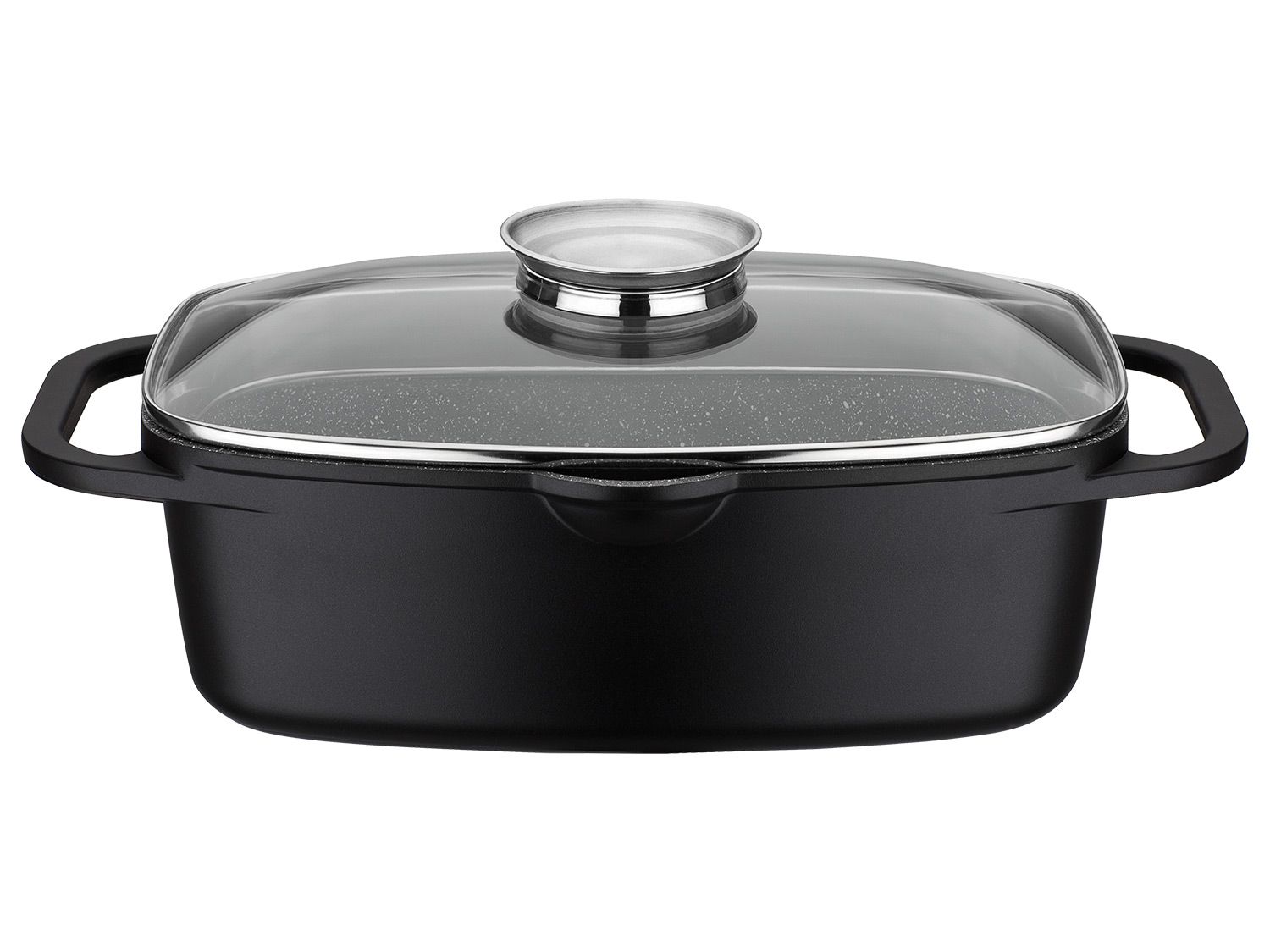 GSW Universalbräter Gourmet Granit 33 x 21 cm inkl. Servierzange 30 cm Bild 2