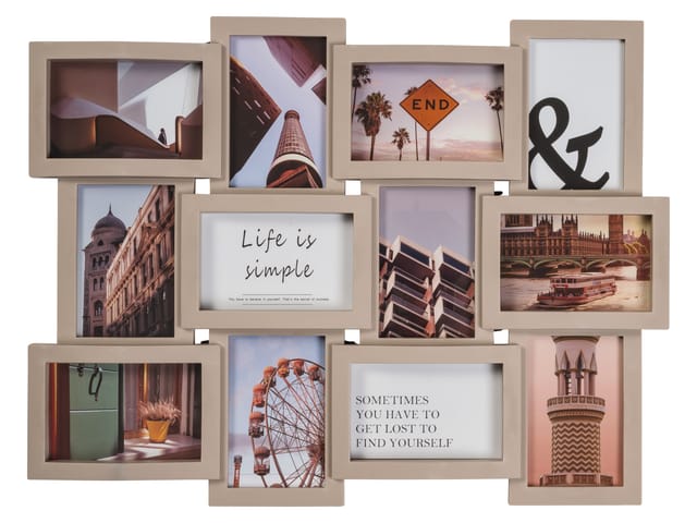 LIVARNO® Bilderrahmen / Bilderrahmen-Set (Collage, Beige)