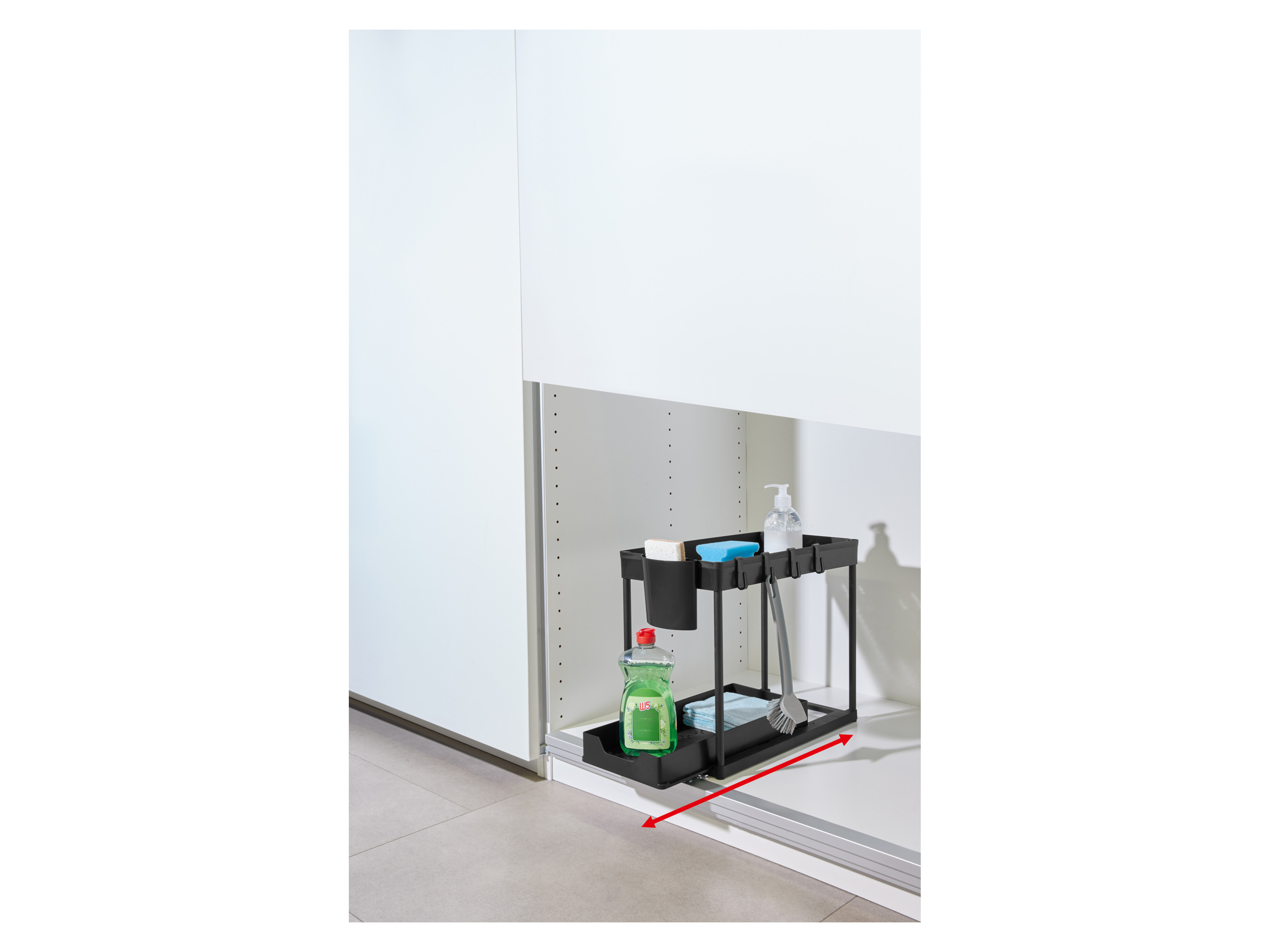 W5 Spülschrank-Organizer (Schwarz)
