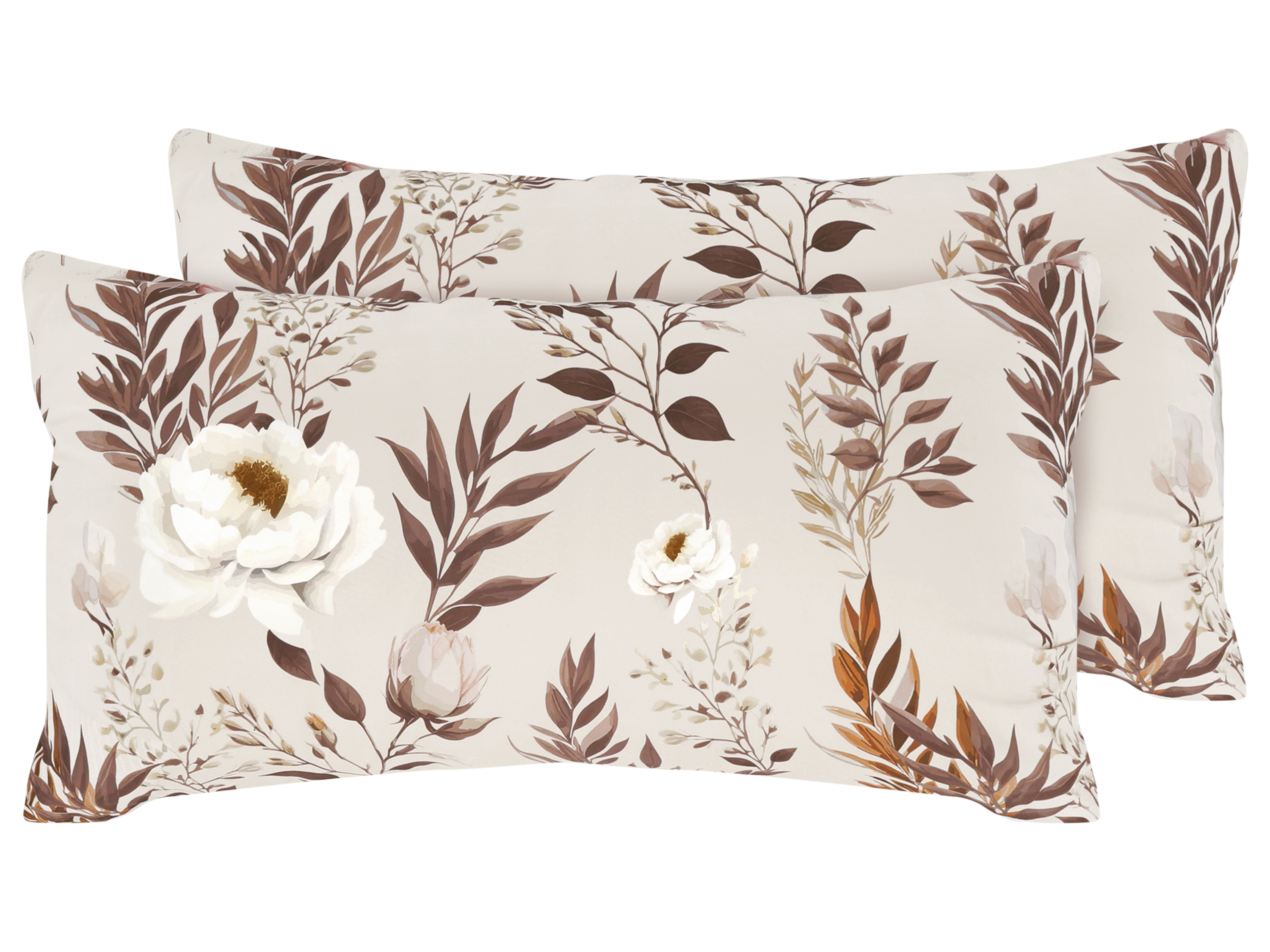 LIVARNO® Mikrofaser-Satin-Kissenbezüge / Mikrofaser-Satin-Wendekissenbezüge, 40 x 80 cm, 2 Stück (Rose)