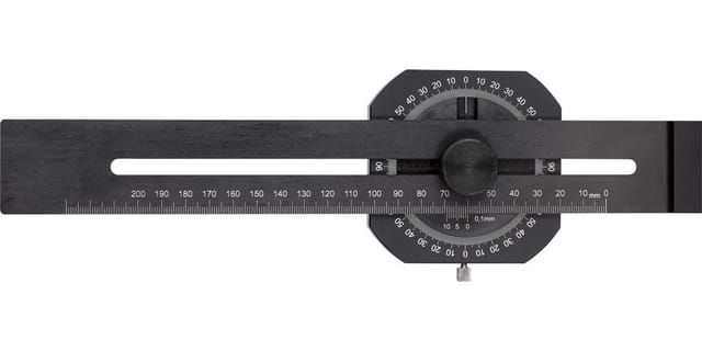 Präzisions-Streichmass mit Gradmesser 300mm Fortis