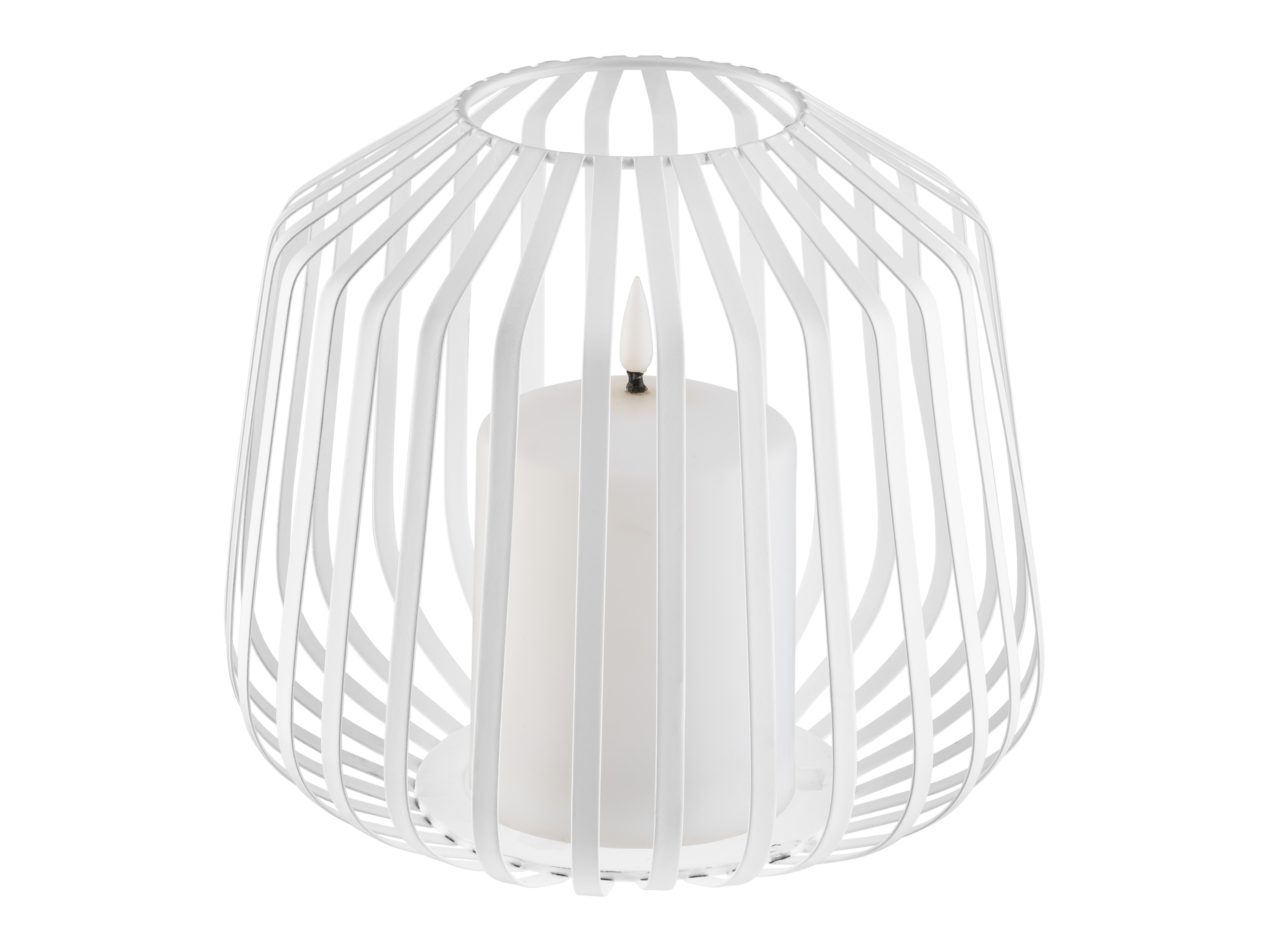 LIVARNO® LED-Kerze im Metallkorb (weiß)