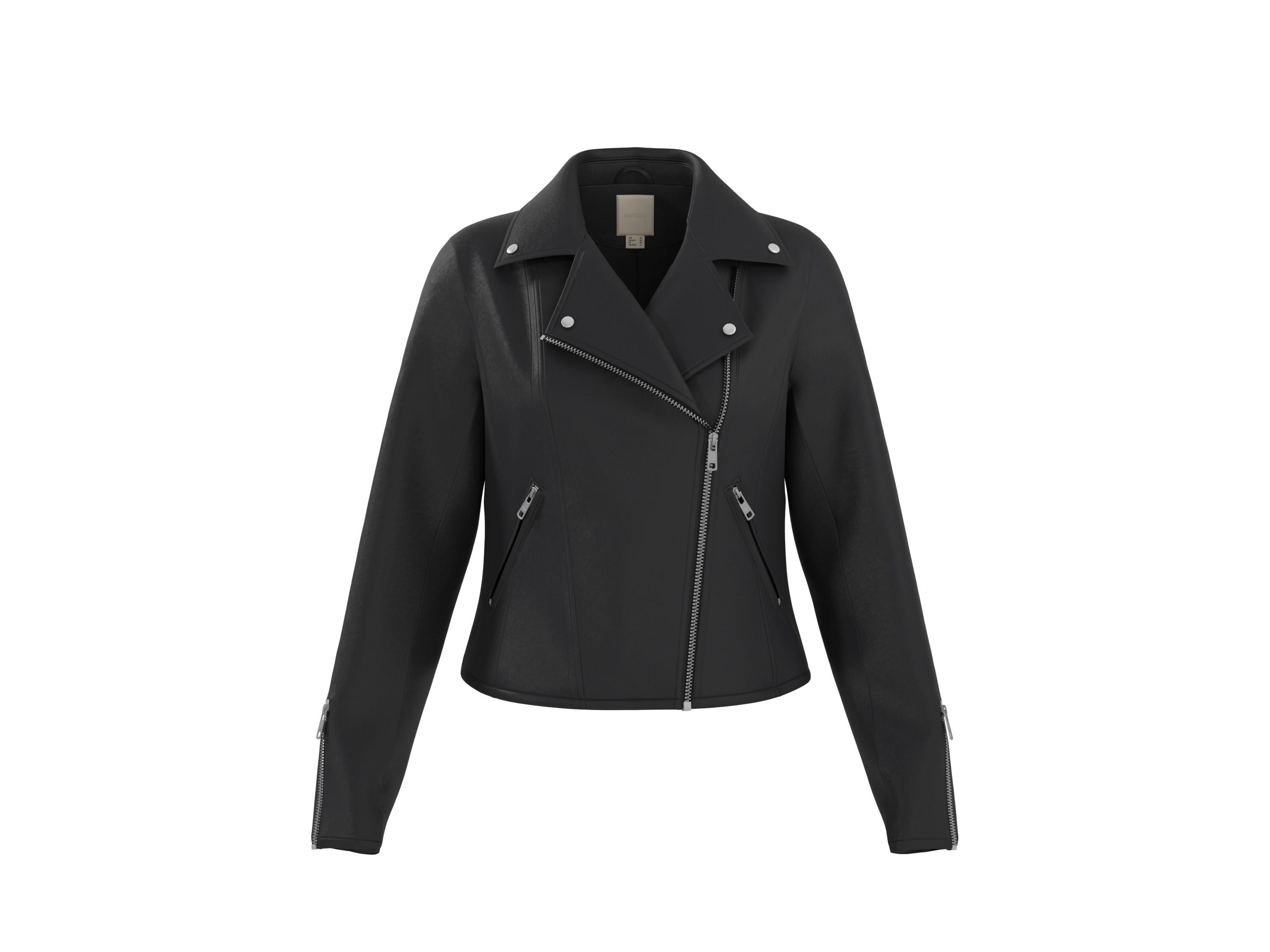 ESMARA® Damen Bikerjacke / Jacke (Schwarz, 36) Bild 2