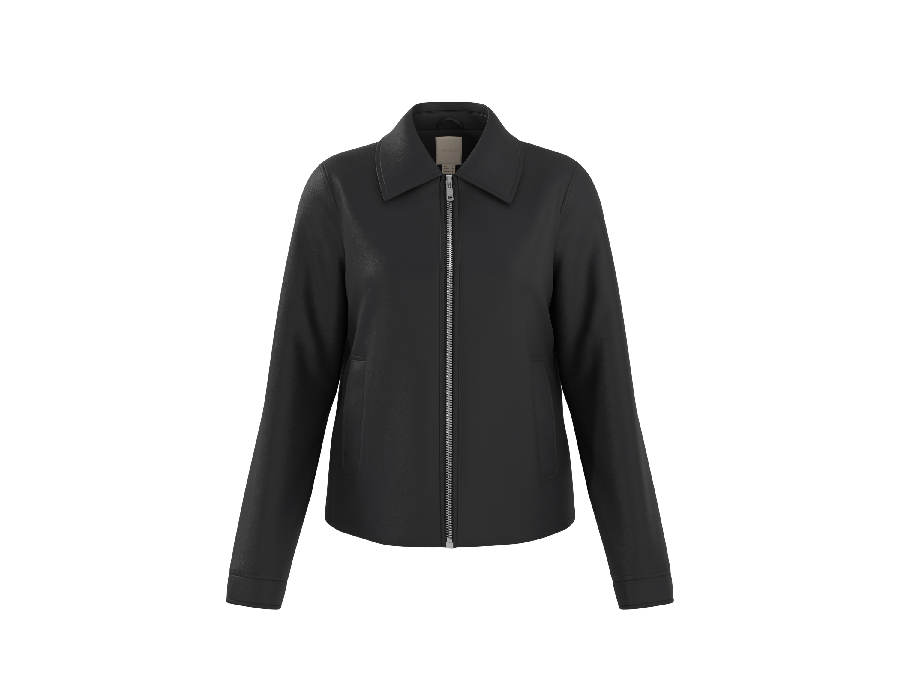 ESMARA® Damen Bikerjacke / Jacke (schwarz/Struktur, 36)