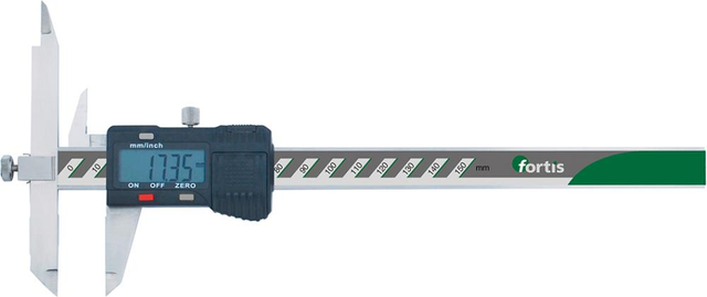 Digital-Meßschieber mit verstellbarem Messschenkel, dig. 150/0,01 mm - Fortis