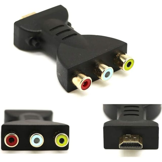 Hdmi-stecker Auf 3 Rca-buchsen Composite-audio-video-adapter, Tv-konverter