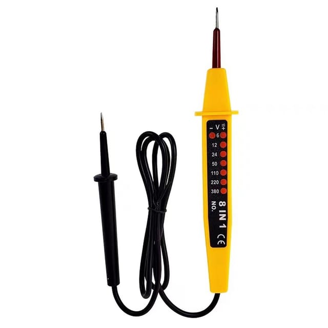 8-in-1-stromkreisprüfer, Multifunktions-spannungsprüfer, Durchgangsprüfstift, 6 V–380 V