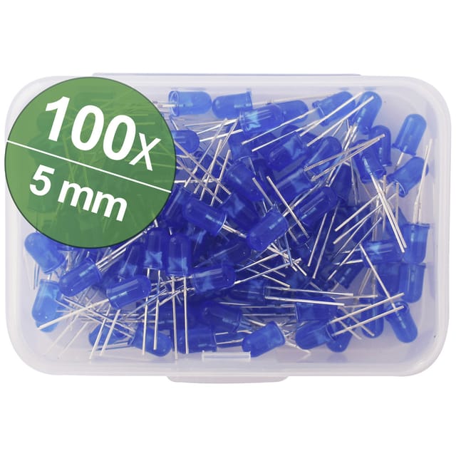 Quadrios LED-Sortiment Blau 5 mm 30 mA 3.0 V