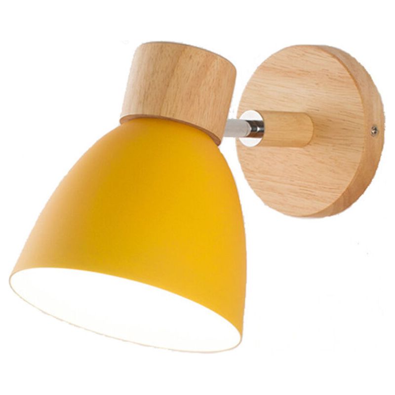 Nordische Wandleuchte Aus Metall, Macaron-design, Schlafzimmer-nachttischleuchte