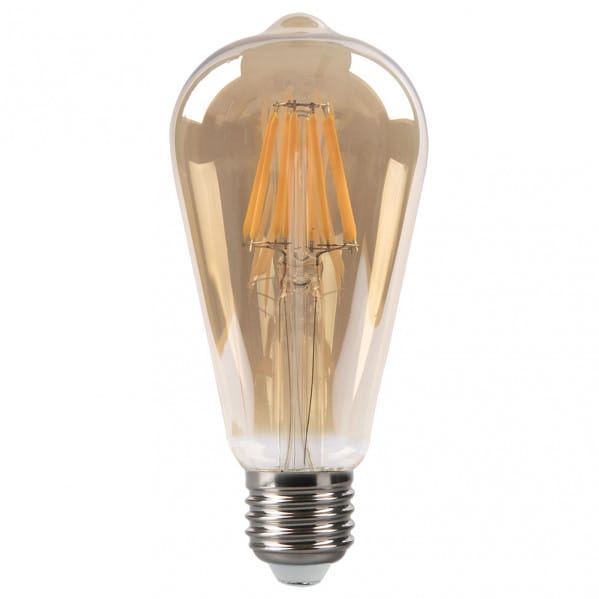 Fabrilamp - pebetero dekorative Glühbirne led pebetero klassischen Stil. 8W 750lm 2700K 30.000 Stunden Amabar