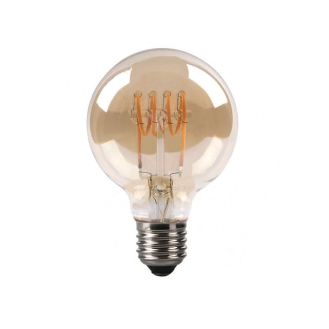 Fabrilamp - Filamen.spiral Horz.globe Glühbirne 12x8d 4w 250lm E27 Amber 2200k
