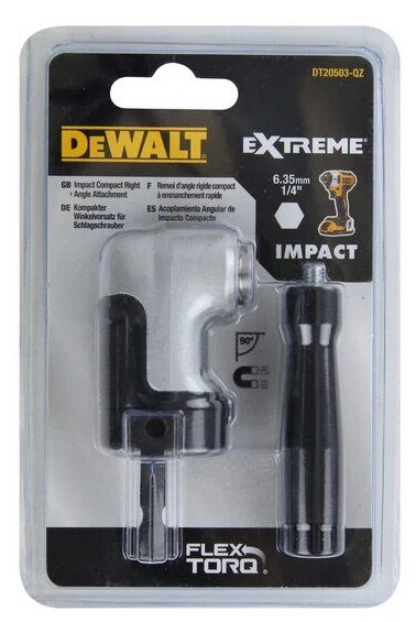 Ultrakompakt Schlagschrauber Winkelgetriebe - L.65 mm - Sechskant - DT20503-QZ - Dewalt