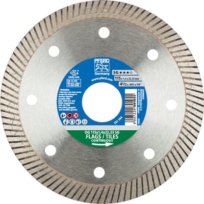 Diamant-Trennscheibe dg fl 115x1,4x22,23 mm sg z. Trennen v. Fliesen, hohe Schnittqualität - Pferd