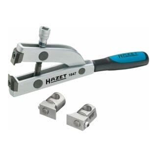 Achsmanschetten Spann-Zange, Vierkant hohl 10 mm (3/8) incl. 2 Backenpaare - Hazet