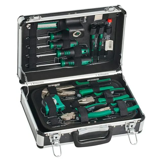 Brüder Mannesmann - M29067 M29067 Heimwerker Werkzeugkoffer bestückt 90teilig (l x b x h) 370 x 135 x