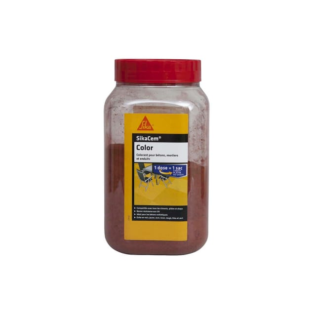 SIKA SikaCem Color Zement-, Kalk- und Gipspulverfarbe - Rot - 800g