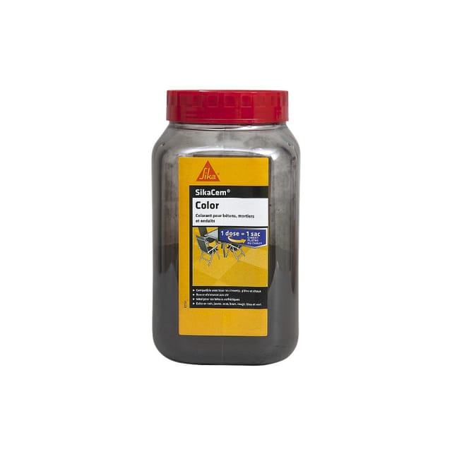Cem Color Zement, Kalk und Gipspulver Farbe - Schwarz - 700g - Sika