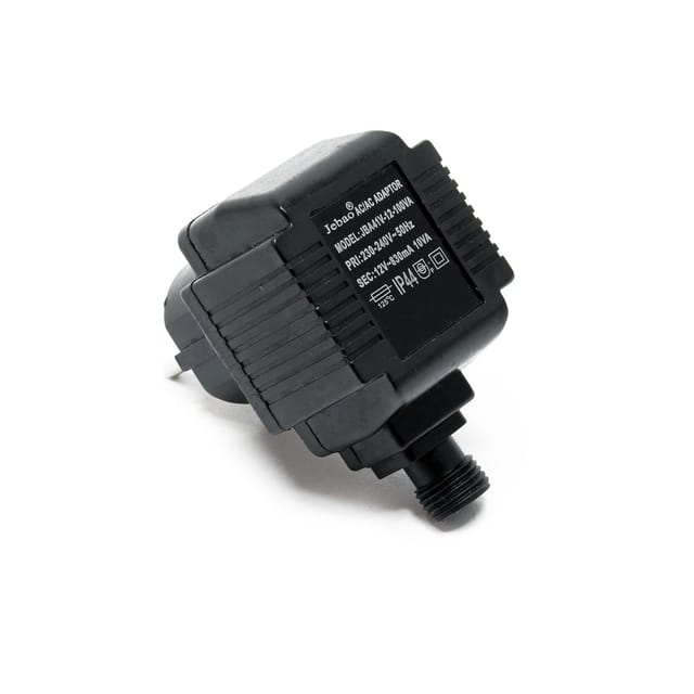 SunSun Netzteil JBA41V-12-100VA 12 v 830 mA, 2-poliger Netzadapter mit Niedervolt-Stecksystem, Transformator IP44 für Teichbeleuchtung und Garten