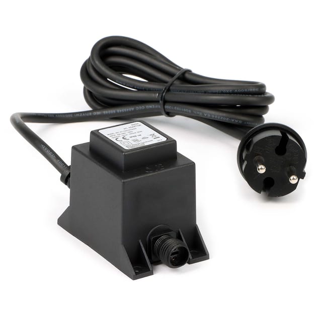 SunSun Netzteil JBA48V-12-1670U 12 v 1670 mA, 2-poliger Netzadapter mit Niedervolt-Stecksystem, Transformator IP68 für Teichbeleuchtung und Garten