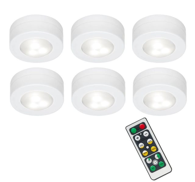 LED Schranklicht Tastschalter Fernbedienung Dimmbar W weiß Kunststoff Briloner