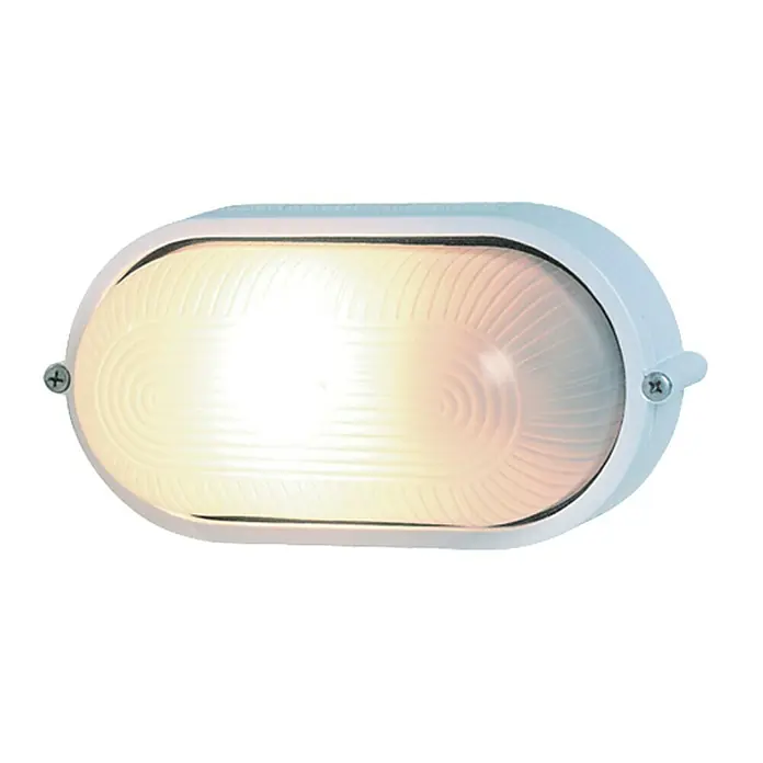 Ovalleuchte Aluminium weiss 60 w Beschaffungsartikel